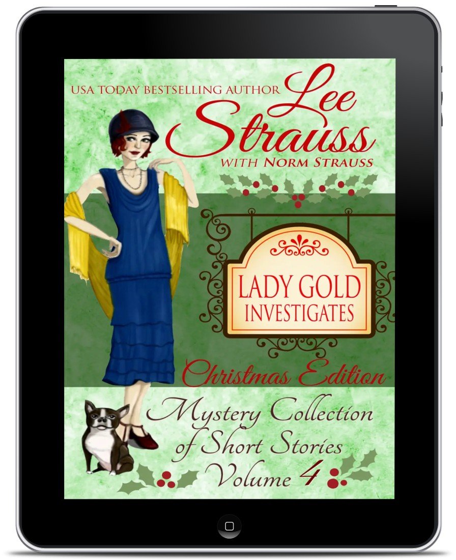 Vintage ebook cover for Lady Gold Investigates Vol. 2