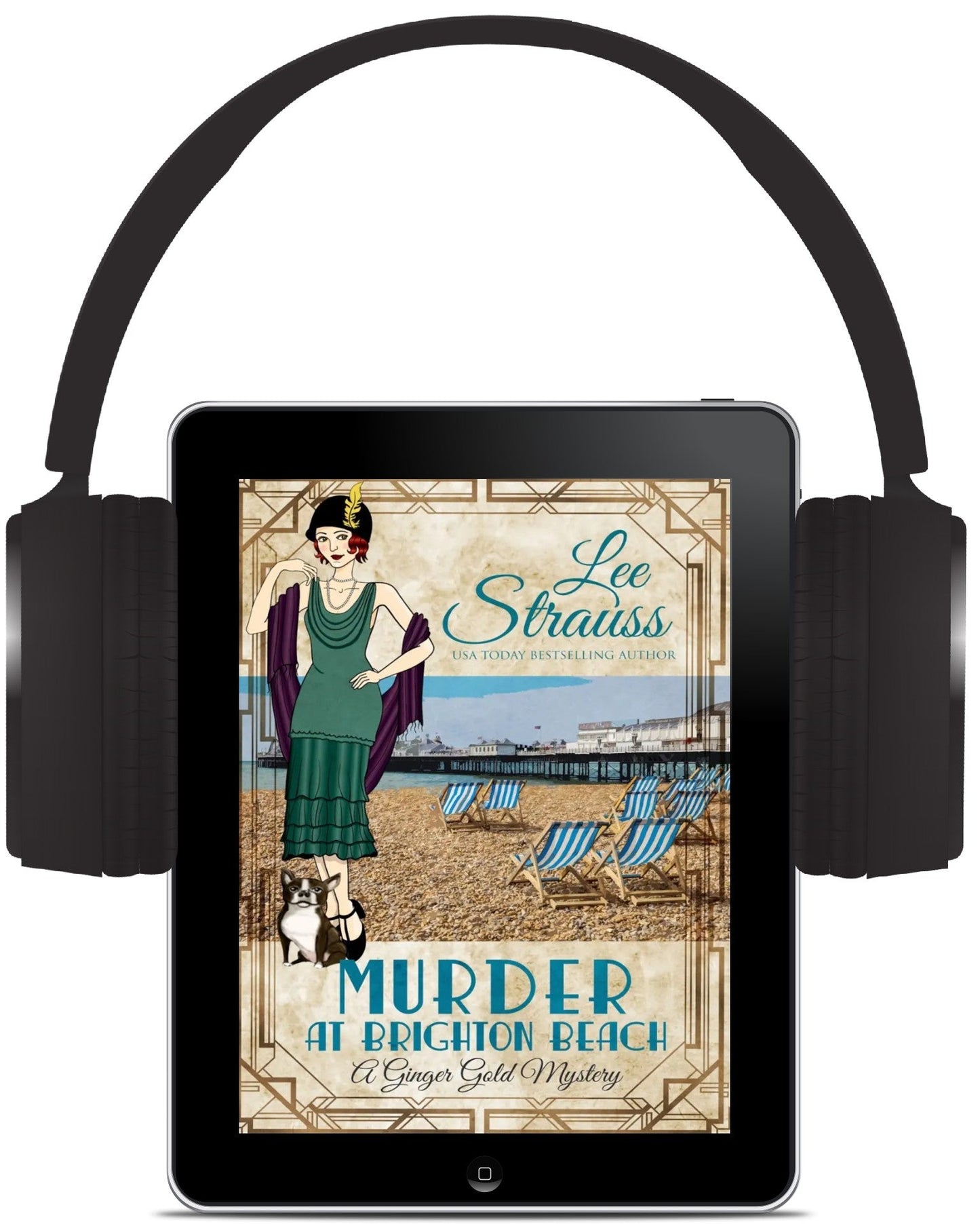 Murder at Brighton Beach - A Ginger Gold Mystery (Audiobook) #13m - Murder Mysteries by Lee Strauss – 1920s Cozy Mystery (Ginger Gold Series)