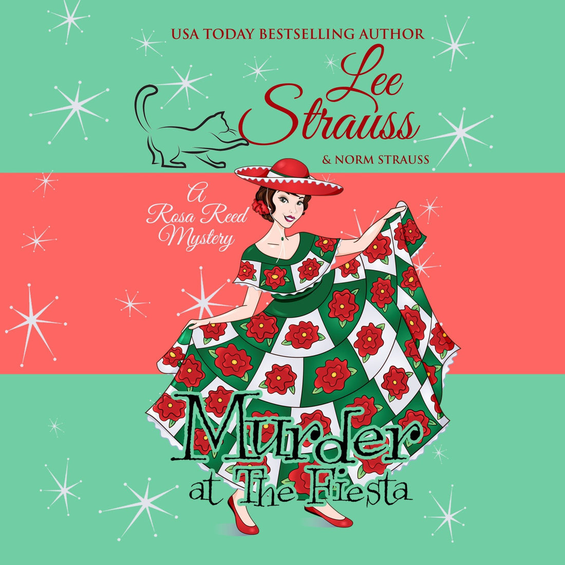 12 Days of Christmas Audio Book Giveaway - Day 9 - Murder at the Fiesta - Shop Lee Strauss Books