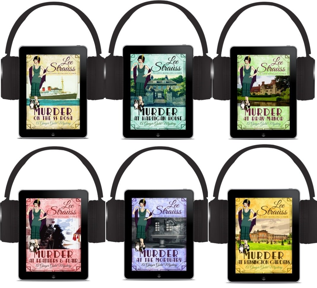 6 for $12!! Ginger Gold Mystery Books 1 - 6 BUNDLE (Audiobooks) - Murder Mysteries - Shop Lee Strauss Books