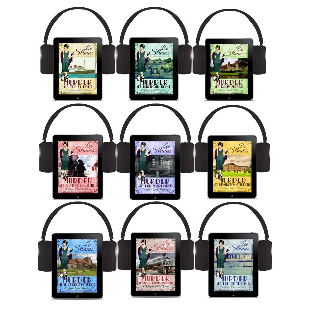 Ginger Gold Mystery Books 1 - 9 BUNDLE (Audiobooks) - Murder Mysteries - Shop Lee Strauss Books