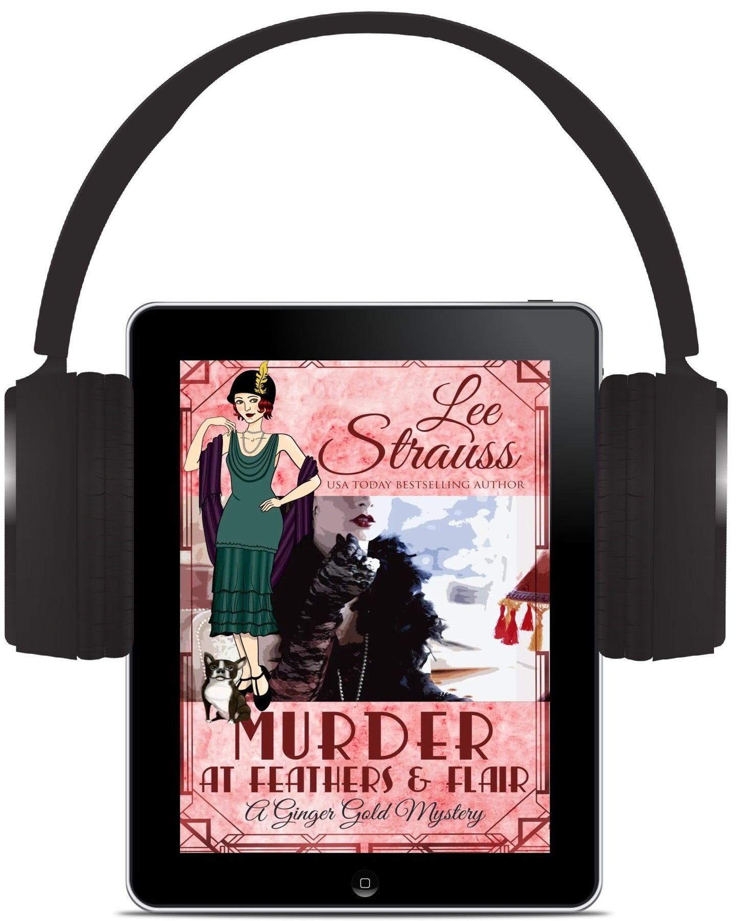 Murder at Feathers & Flair - A Ginger Gold Mystery (Audiobook) #4 - Murder Mysteries - Shop Lee Strauss Books