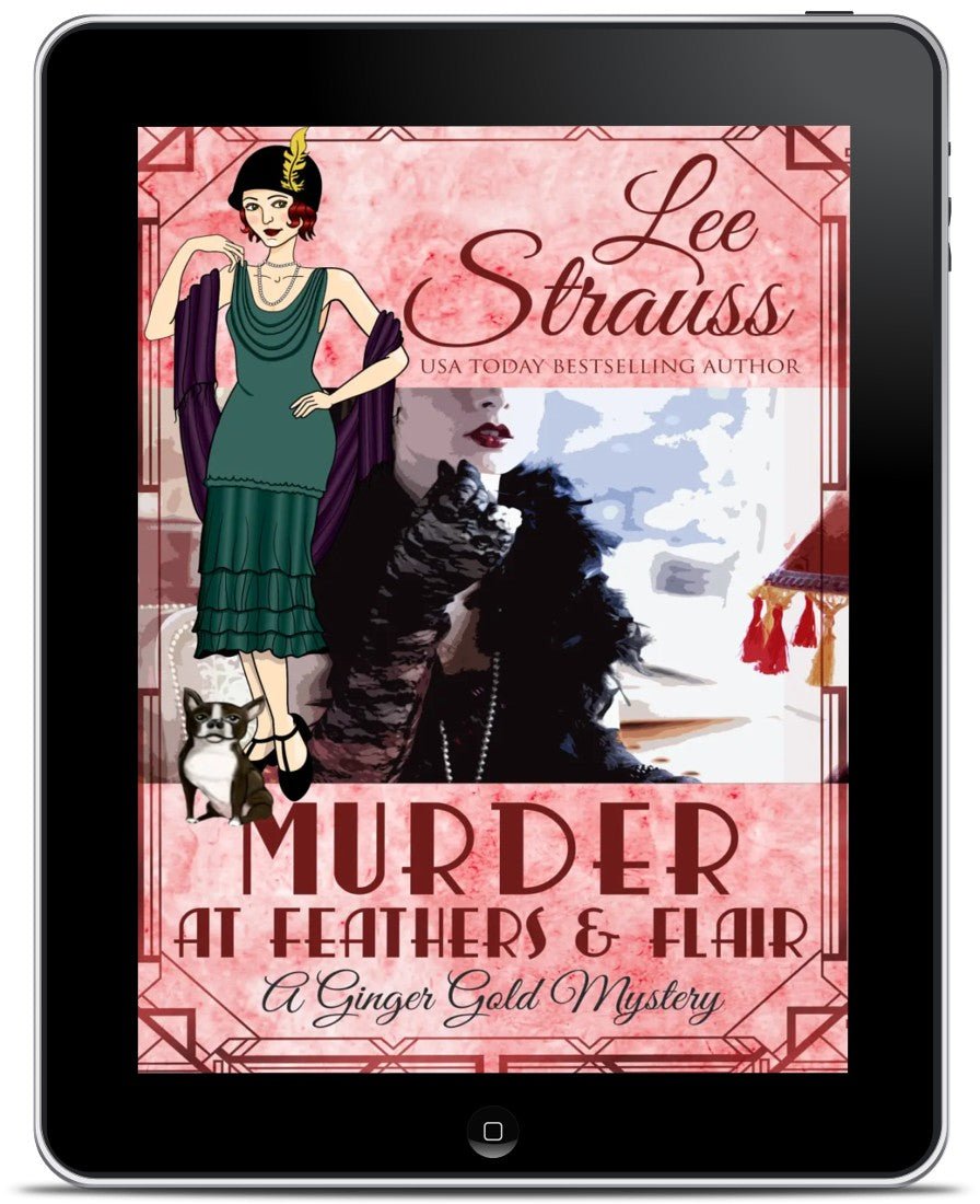 Murder at Feathers & Flair - A Ginger Gold Mystery (Ebook) #4 - Murder Mysteries - Shop Lee Strauss Books